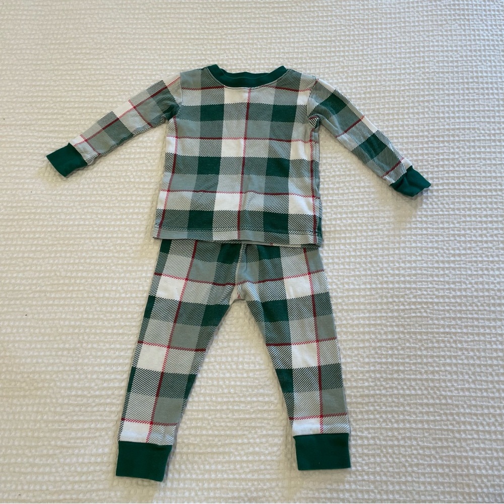 Carters Green Holiday Plaid, baby size 12 month